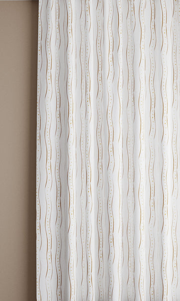 Rayure, Nutmeg Linen Fabric
