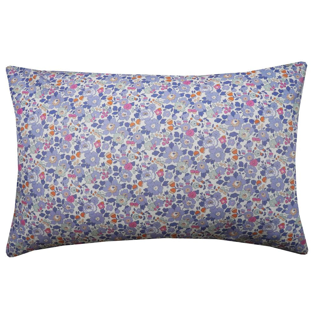 Pillowcase made with Liberty Fabric BETSY LAVENDER BLUE - Coco & Wolf