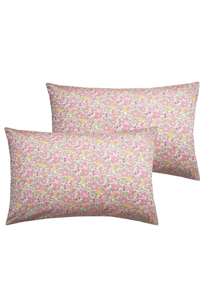Pillowcase made with Liberty Fabric BETSY COPPER PINK - Coco & Wolf