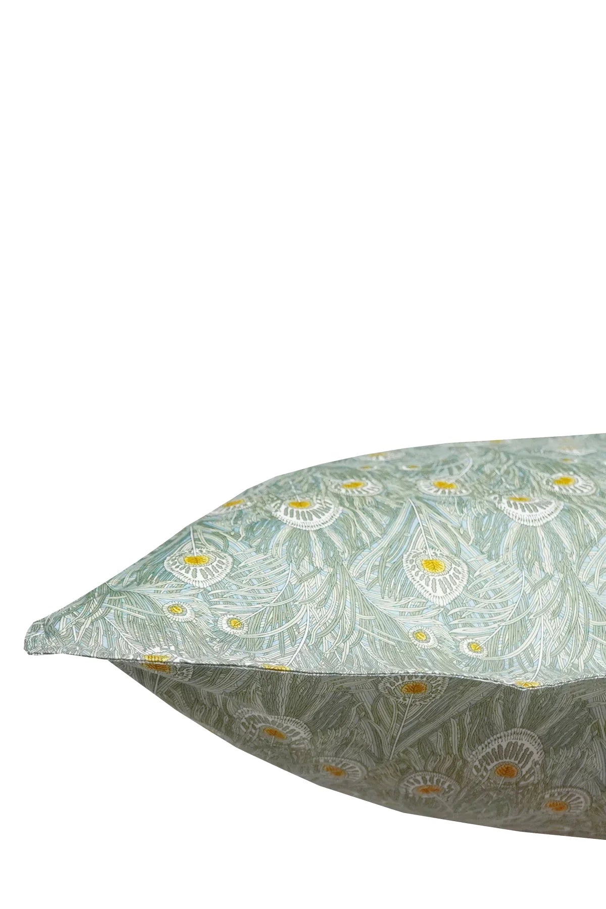 Pillowcase made with Liberty Fabric QUEEN HERA GREEN - Coco & Wolf