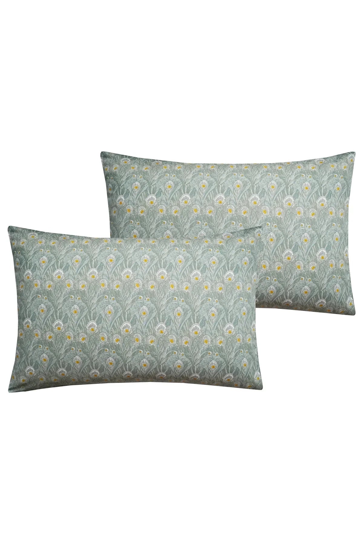 Pillowcase made with Liberty Fabric QUEEN HERA GREEN - Coco & Wolf