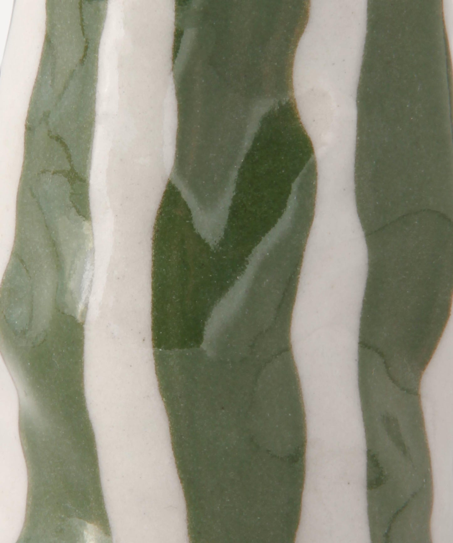 Light Green Candy Stripe Vase
