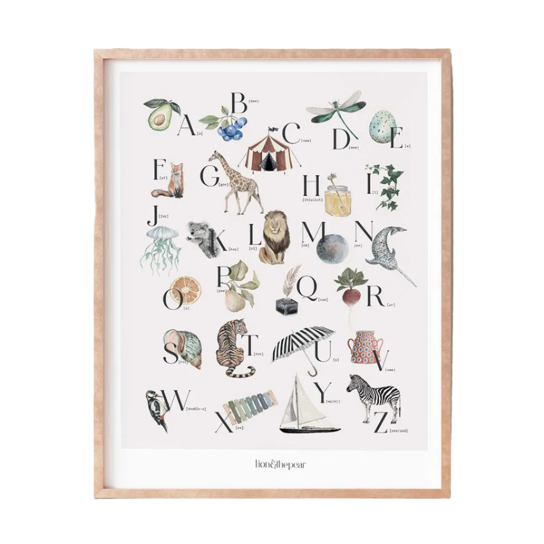 The Alphabet Art Print