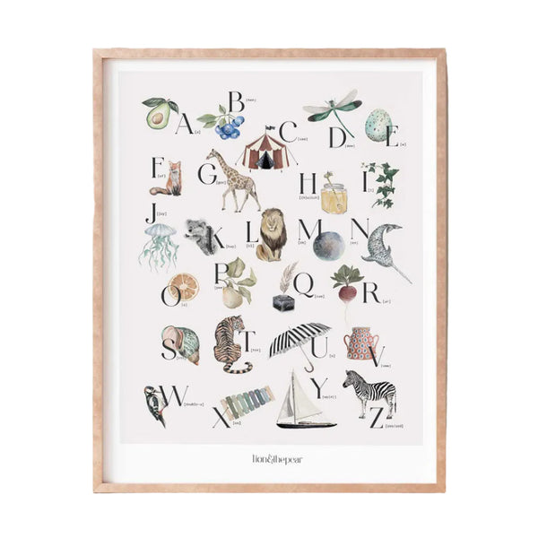 The Alphabet Art Print