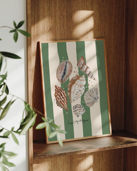 Les Coquillages - Seaweed Art Print