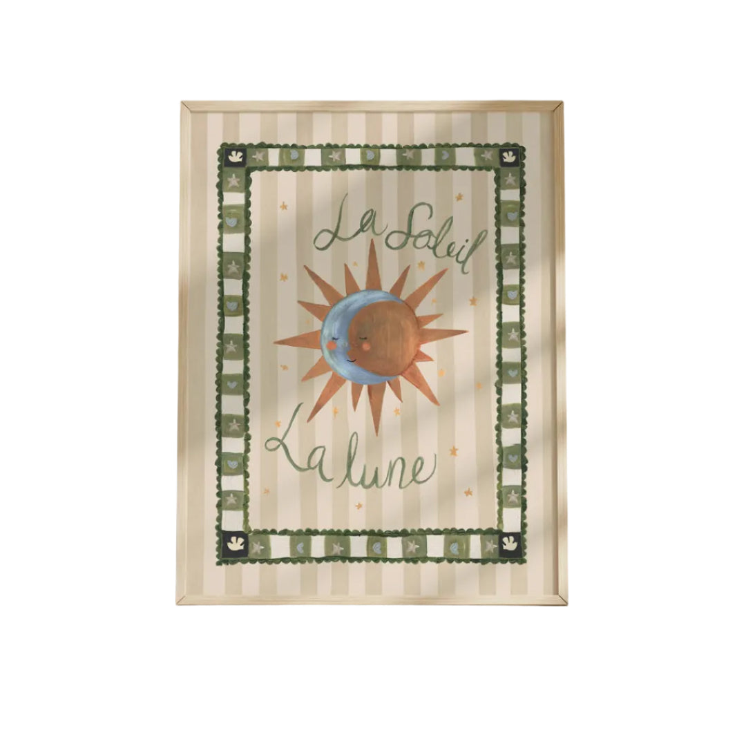 La Soleil & La Lune Art Print
