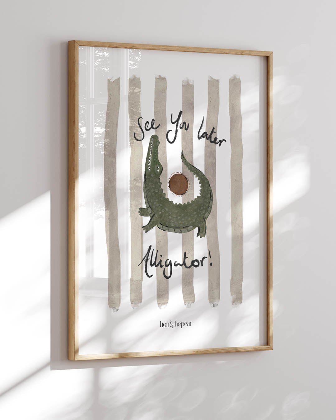 See You Later Alligator Art Print