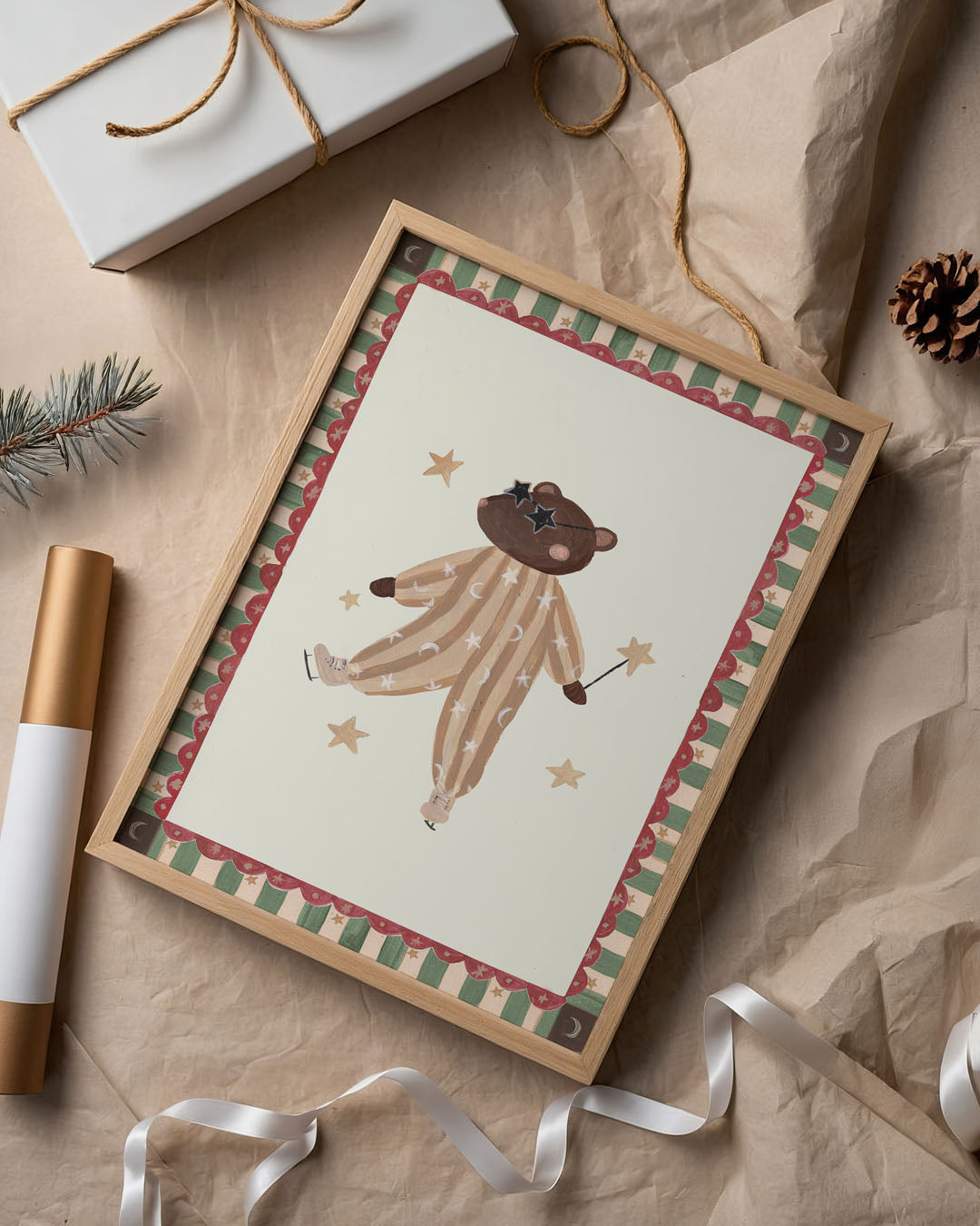 Skating On Ice Art Print