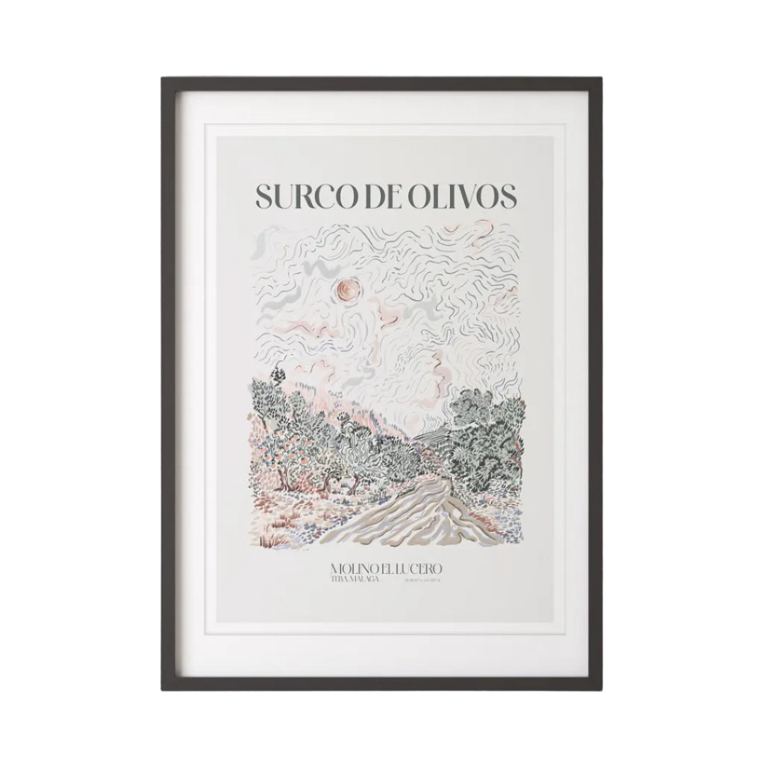 Surco De Olivos Art Print