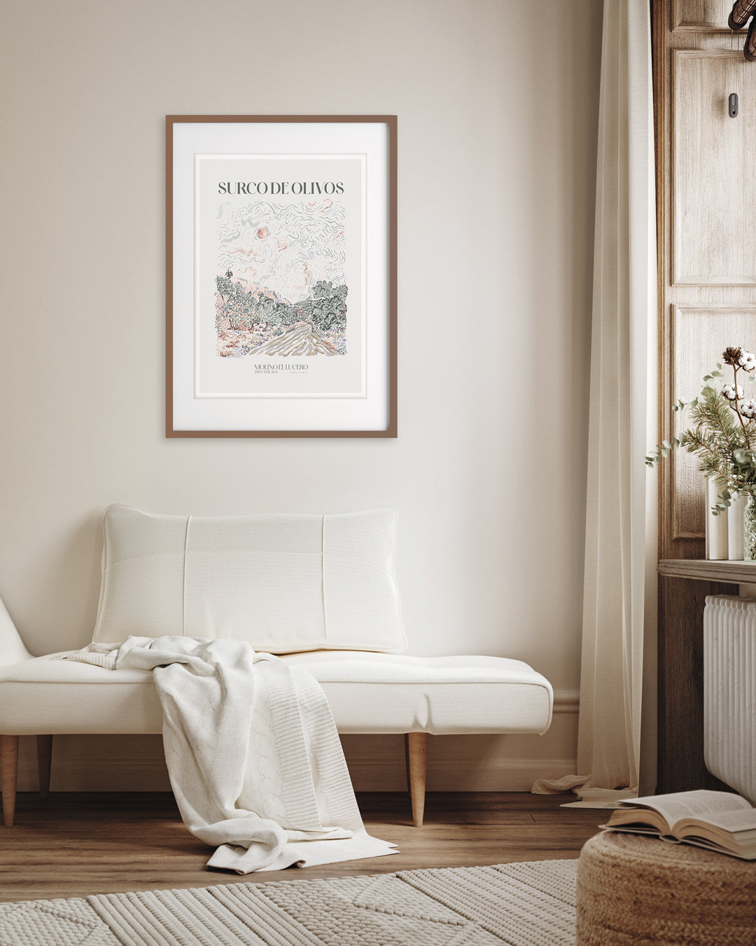 Surco De Olivos Art Print