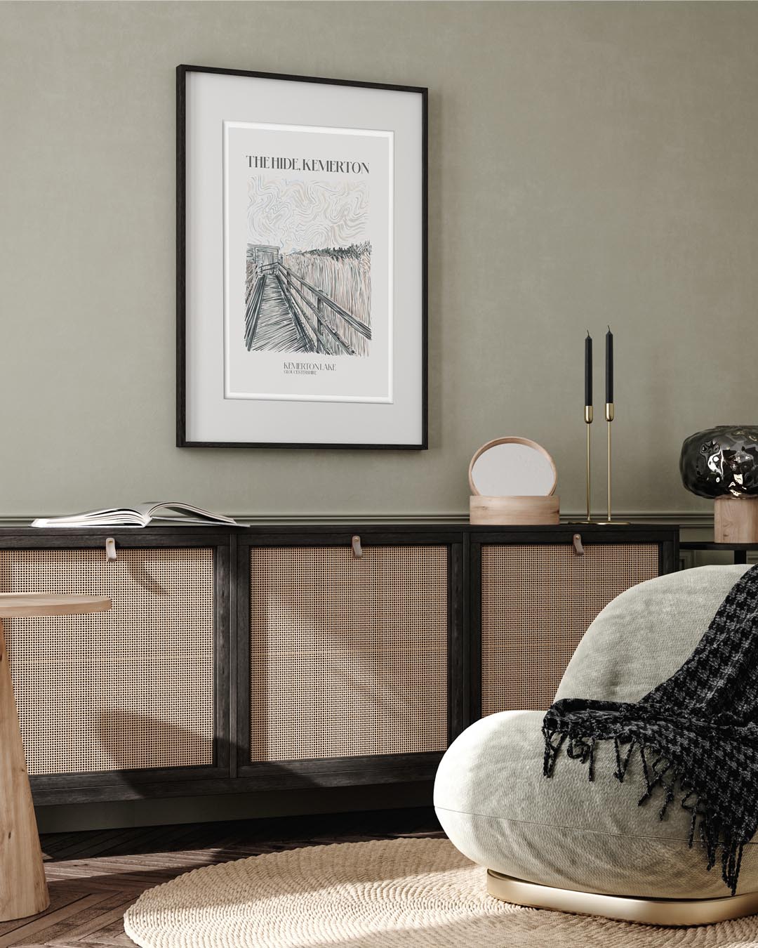 The Hide Kemerton Lakes Art Print