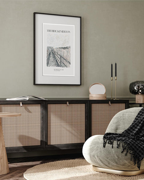 The Hide Kemerton Lakes Art Print