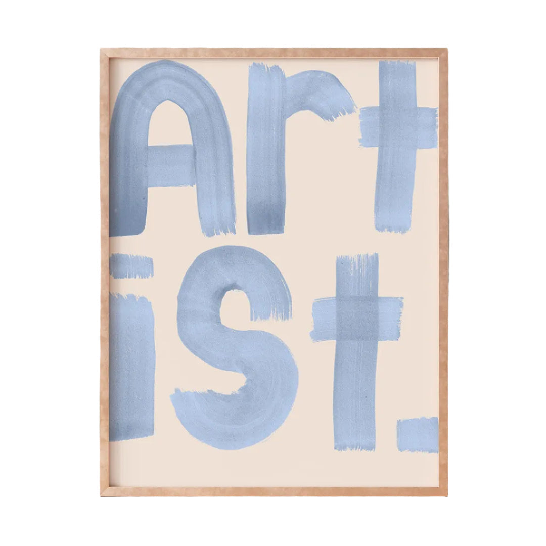 Artist Typography Print