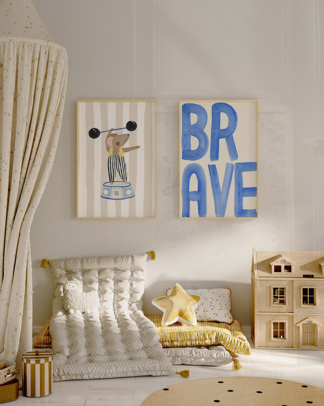 Brave Typography Art Print