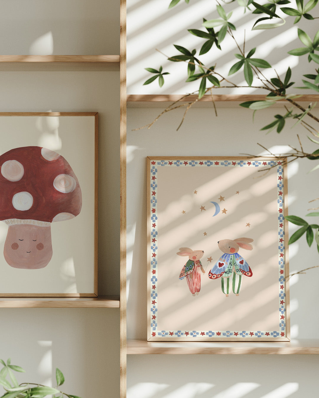 The Butterfly Bunnies Art Print