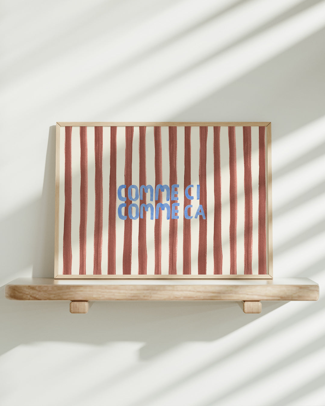 Comme Ci Comme Ca Typography Art Print
