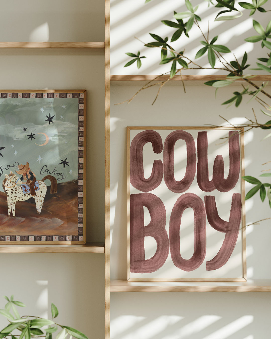 Cowboy Typography Art Print