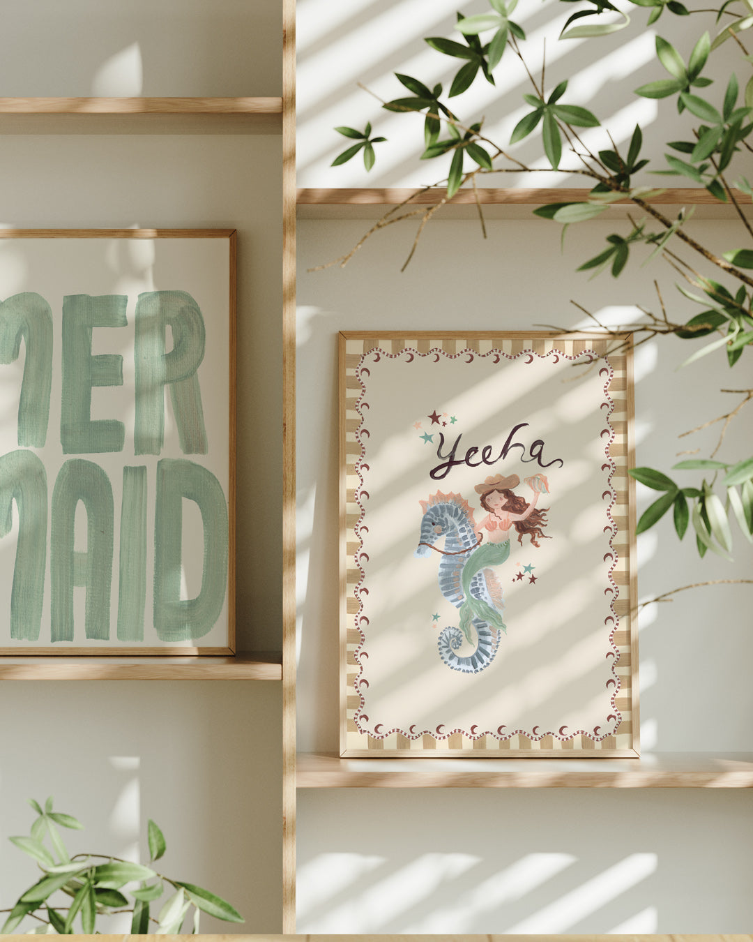 Mermaid Typography Art Print