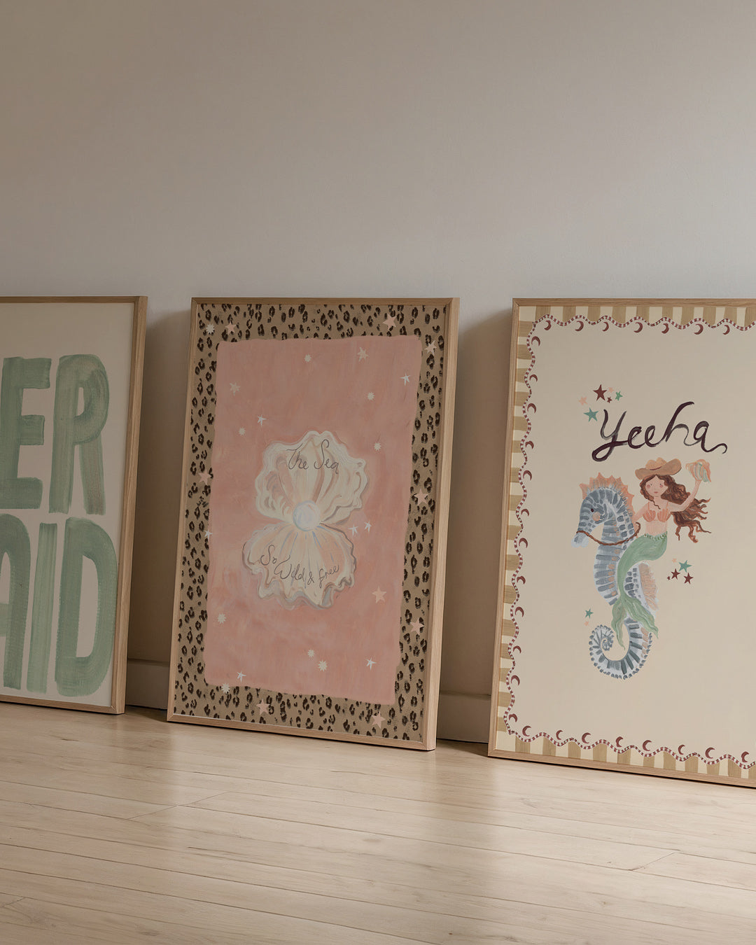 Mermaid Cowgirl Art Print