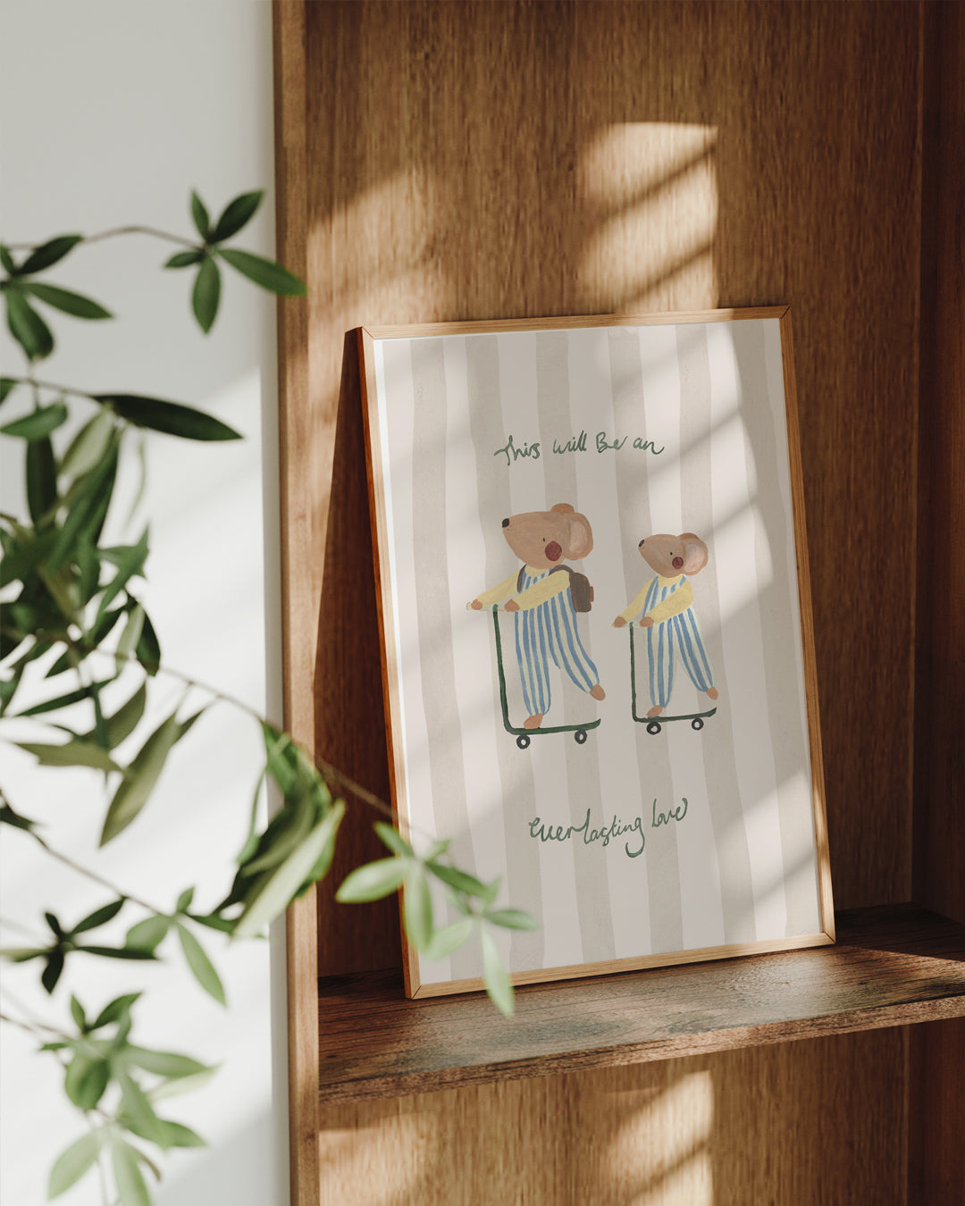 Everlasting Love Mice Art Print