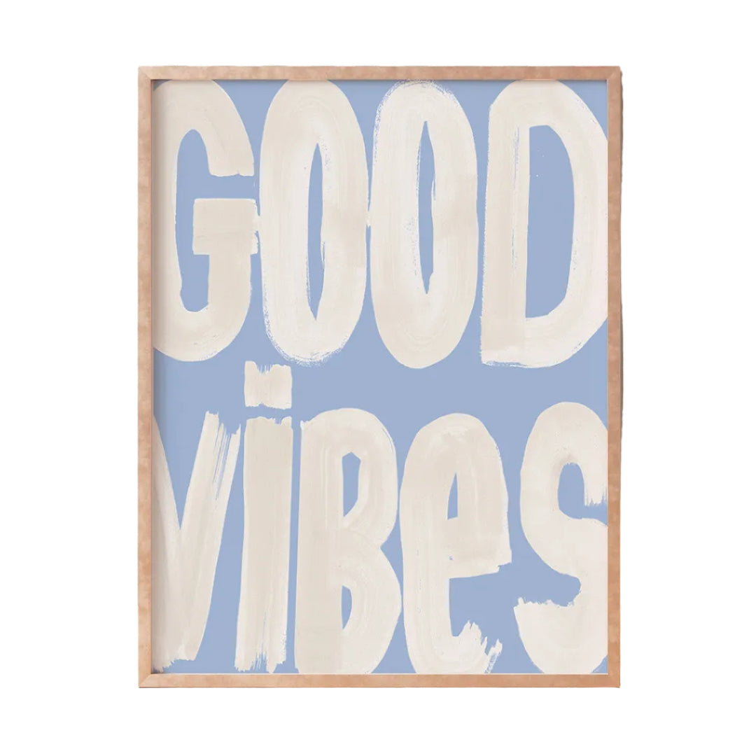 Good Vibes Typography Print