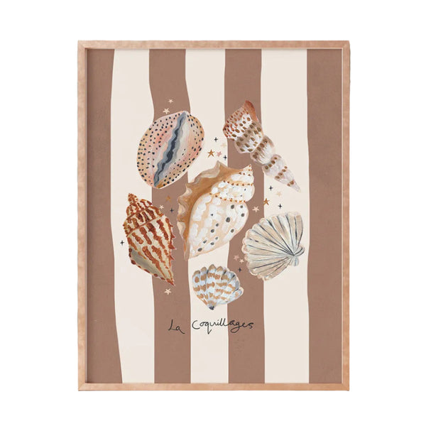 Les Coquillages - Clay Art Print