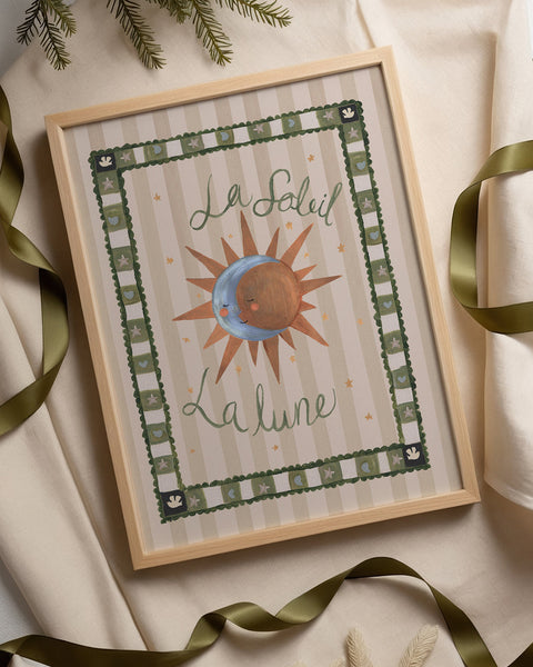 La Soleil & La Lune Art Print