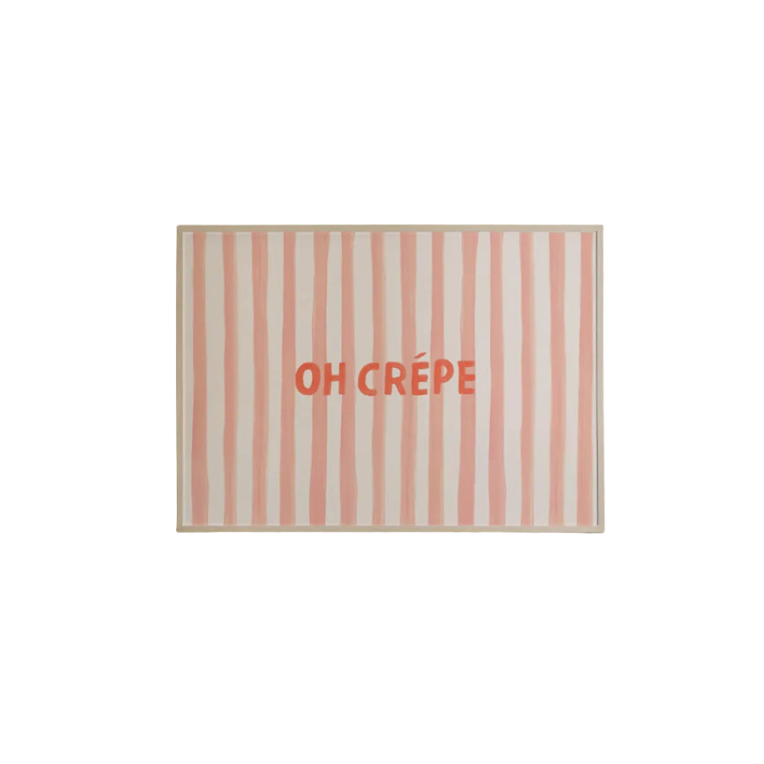 Oh Crepe Typography Art Print