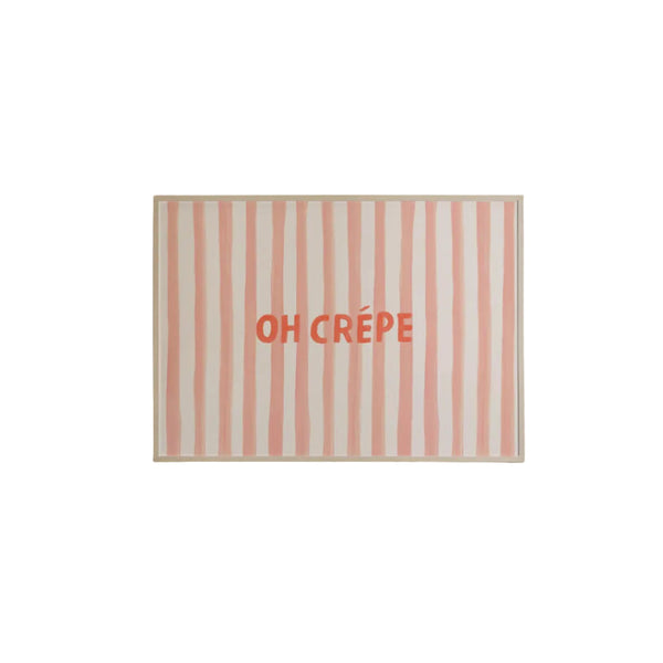 Oh Crepe Typography Art Print