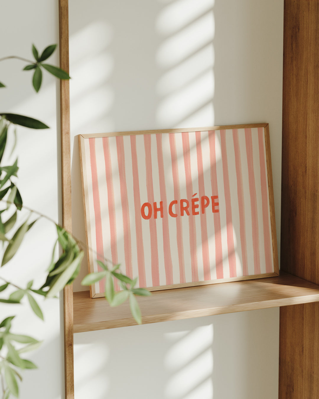 Oh Crepe Typography Art Print