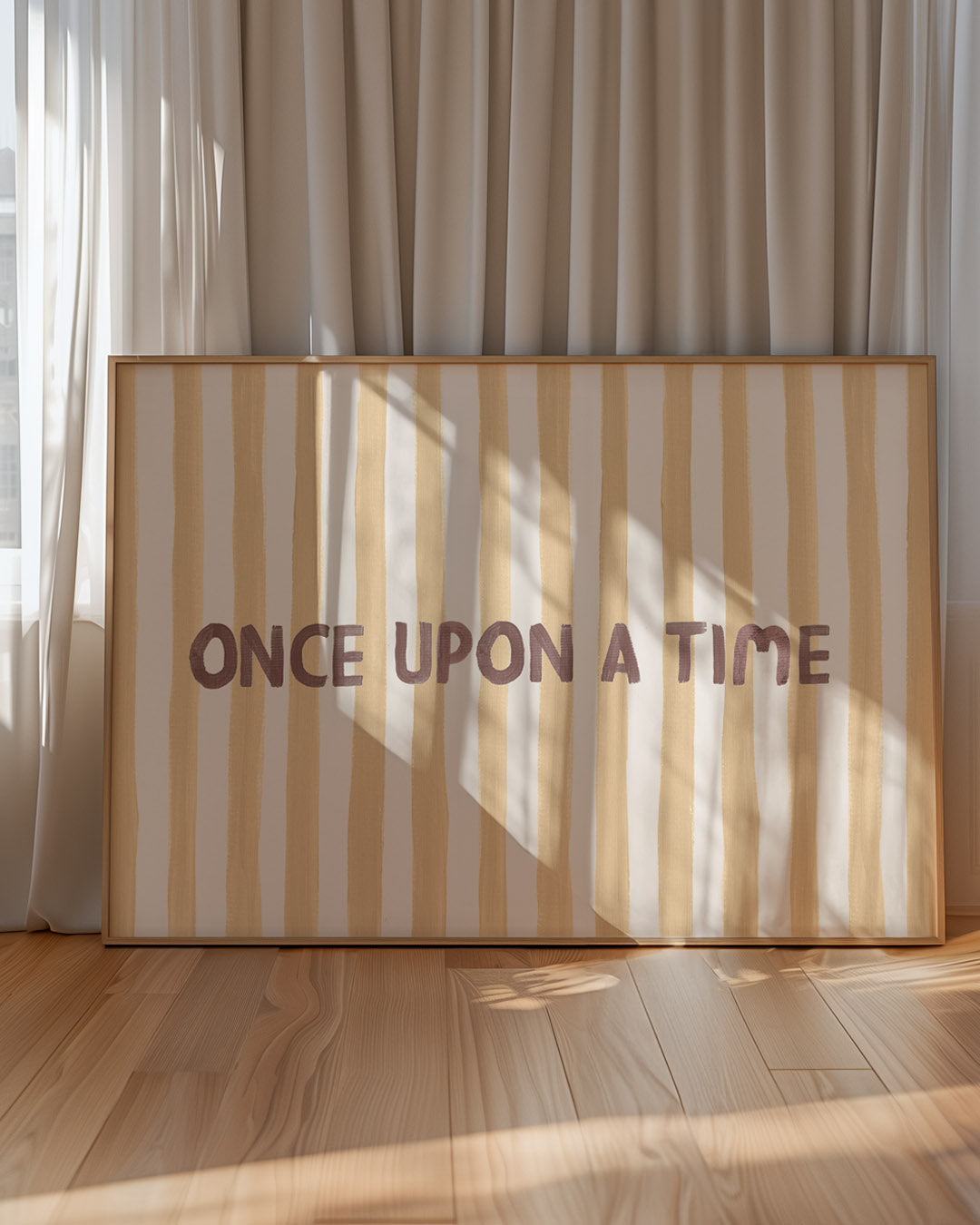 Once Upon a Time Typography Art Print
