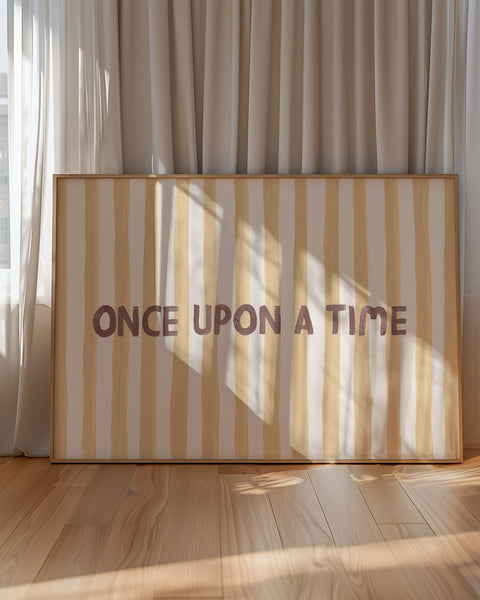 Once Upon a Time Typography Art Print