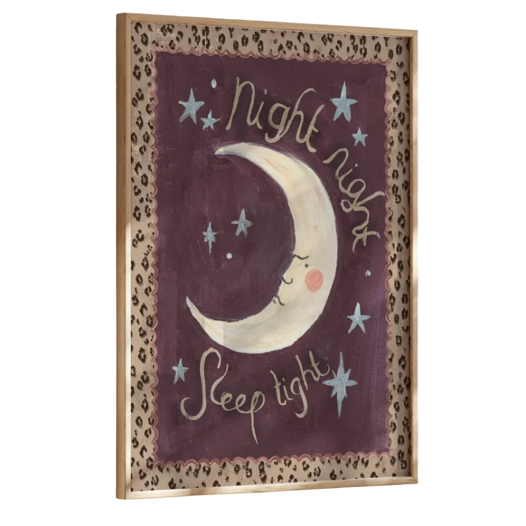 Sleep Tight Moon Art Print