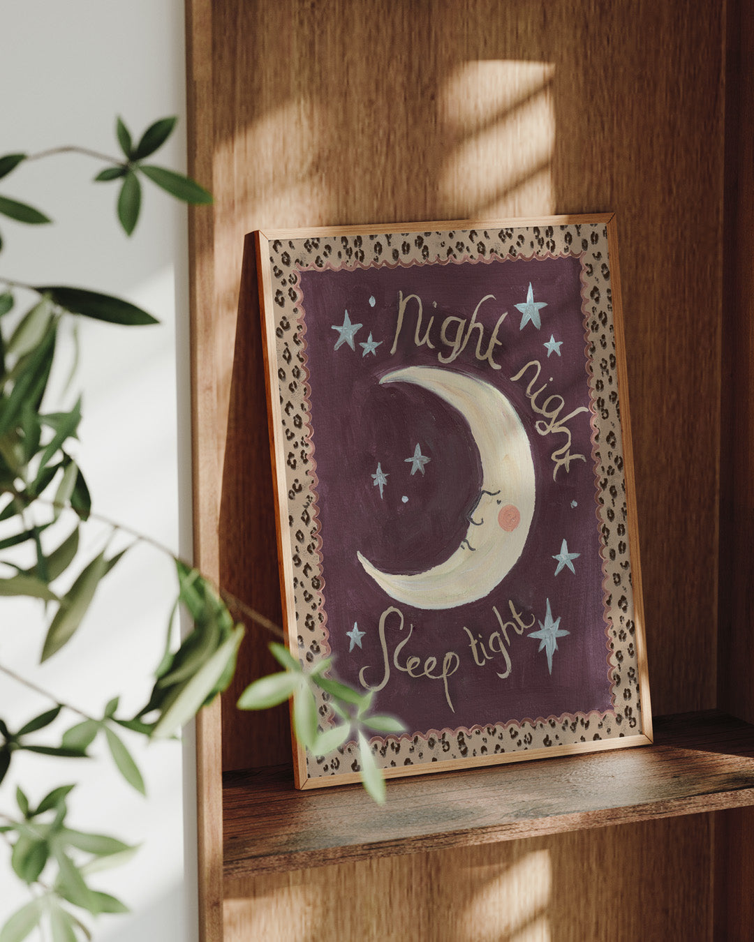 Sleep Tight Moon Art Print