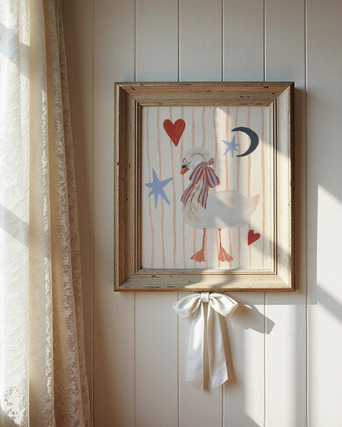 The Swan & The Moon Art Print