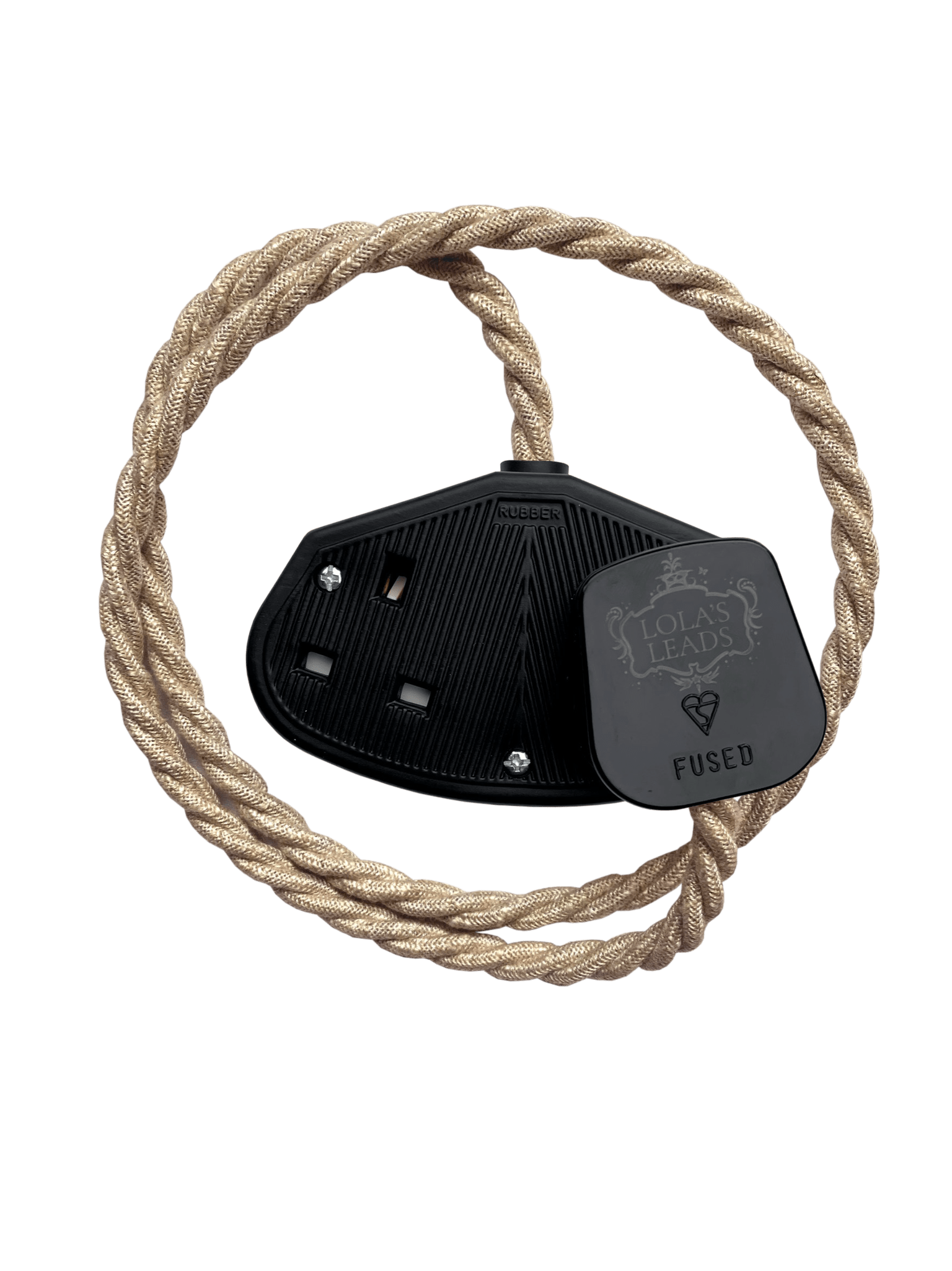 Fabric Extension Cable in Oatmeal Linen