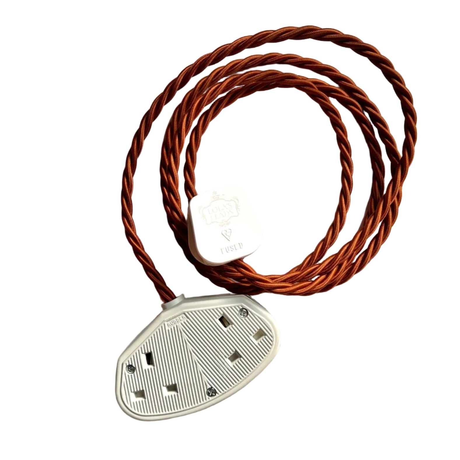 Cinnamon - Lola's Leads Fabric Extension Cable