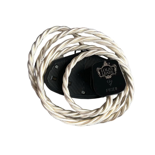 Clotted Cream - Lola's Leads Fabric Extension Cable
