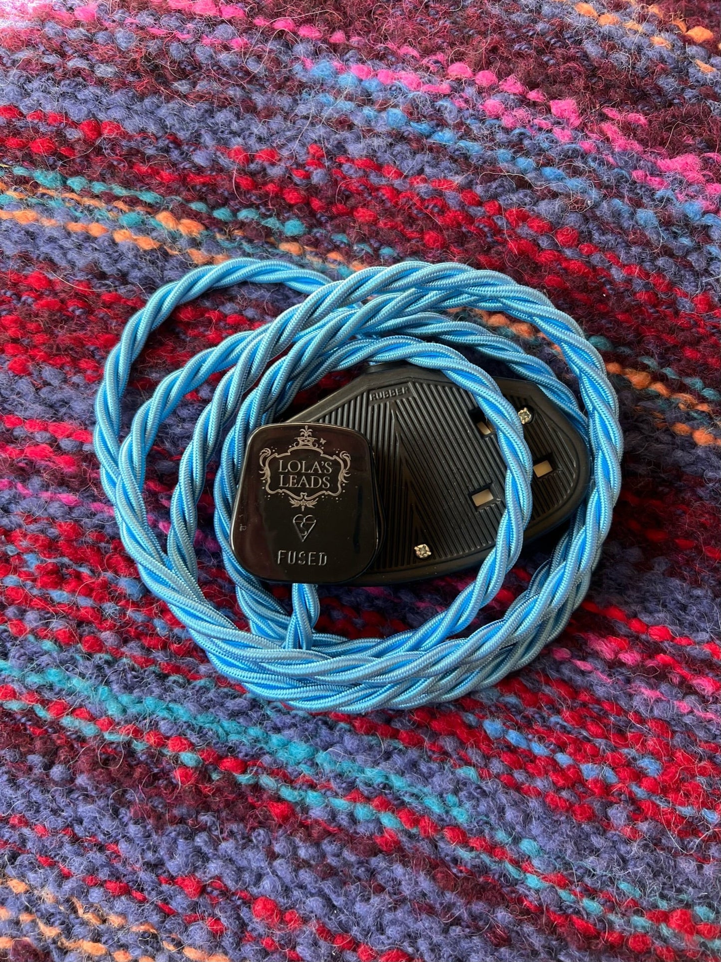 Forget Me Not - Lola's Leads Fabric Extension Cable
