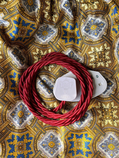 Garnet - Lola's Leads Fabric Extension Cable