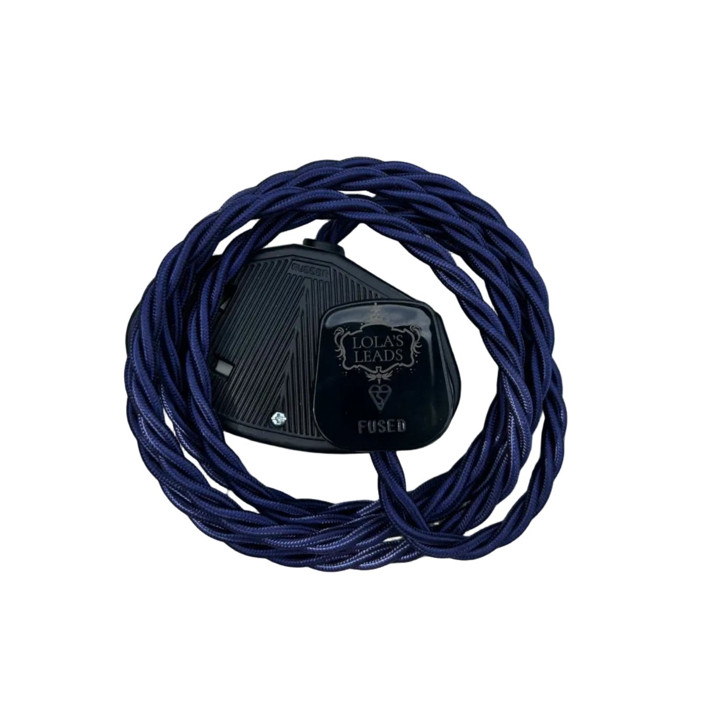 Indigo - Lola's Leads Fabric Extension Cable