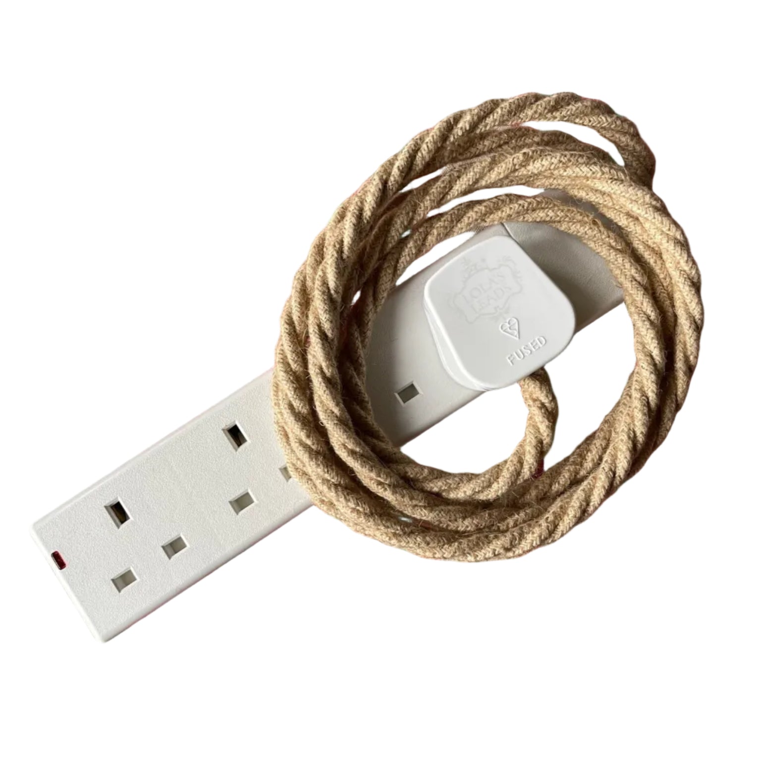 Jute - Lola's Leads Fabric Extension Cable