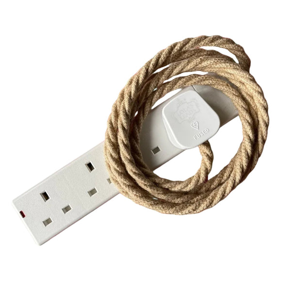 Jute - Lola's Leads Fabric Extension Cable