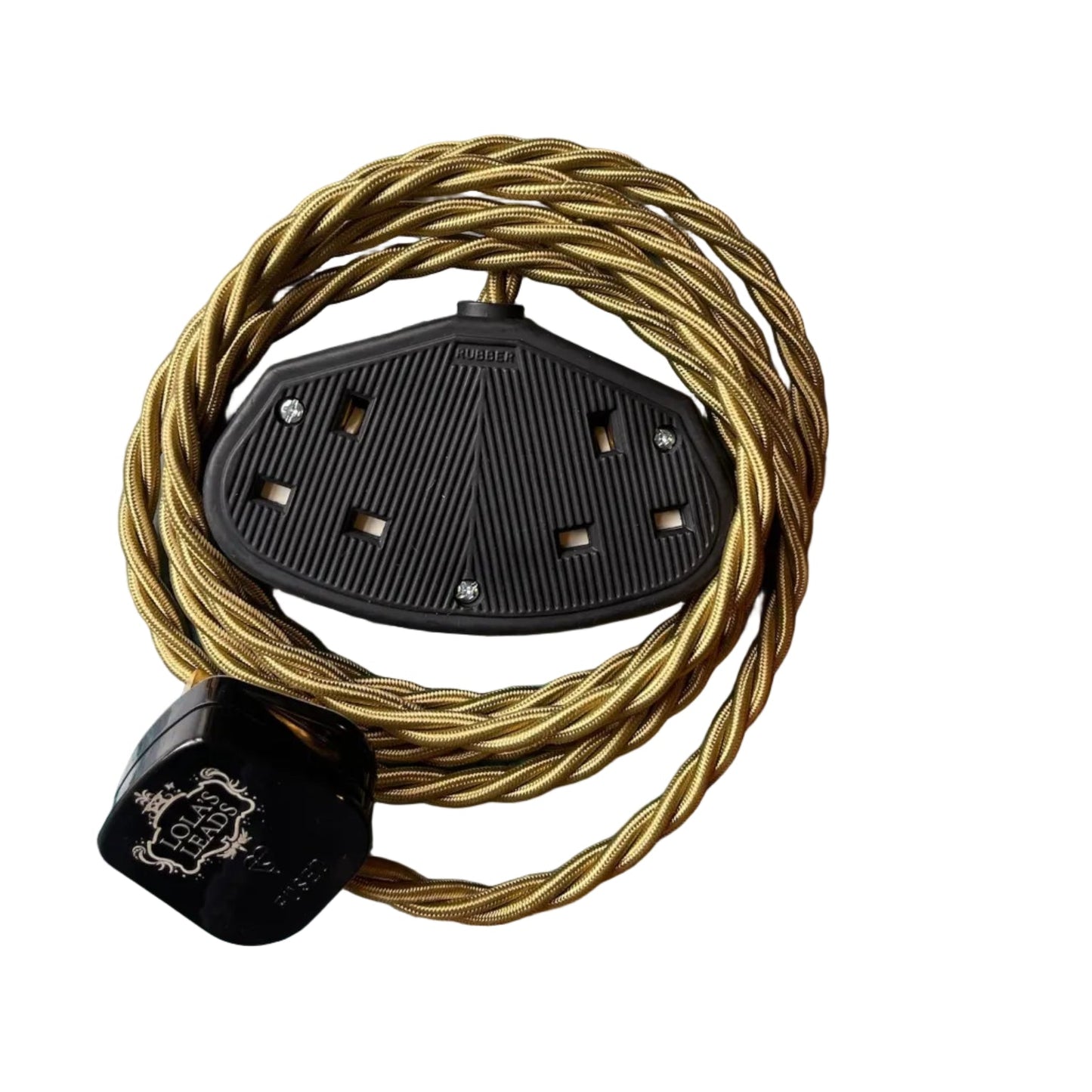 Kelp - Lola's Leads Fabric Extension Cable