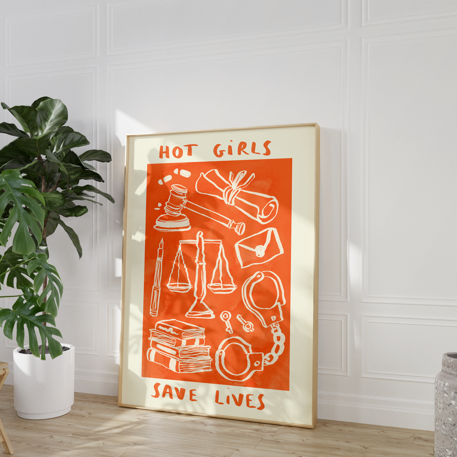 Hot Girls Save Lives - Lawyer / Judge Print