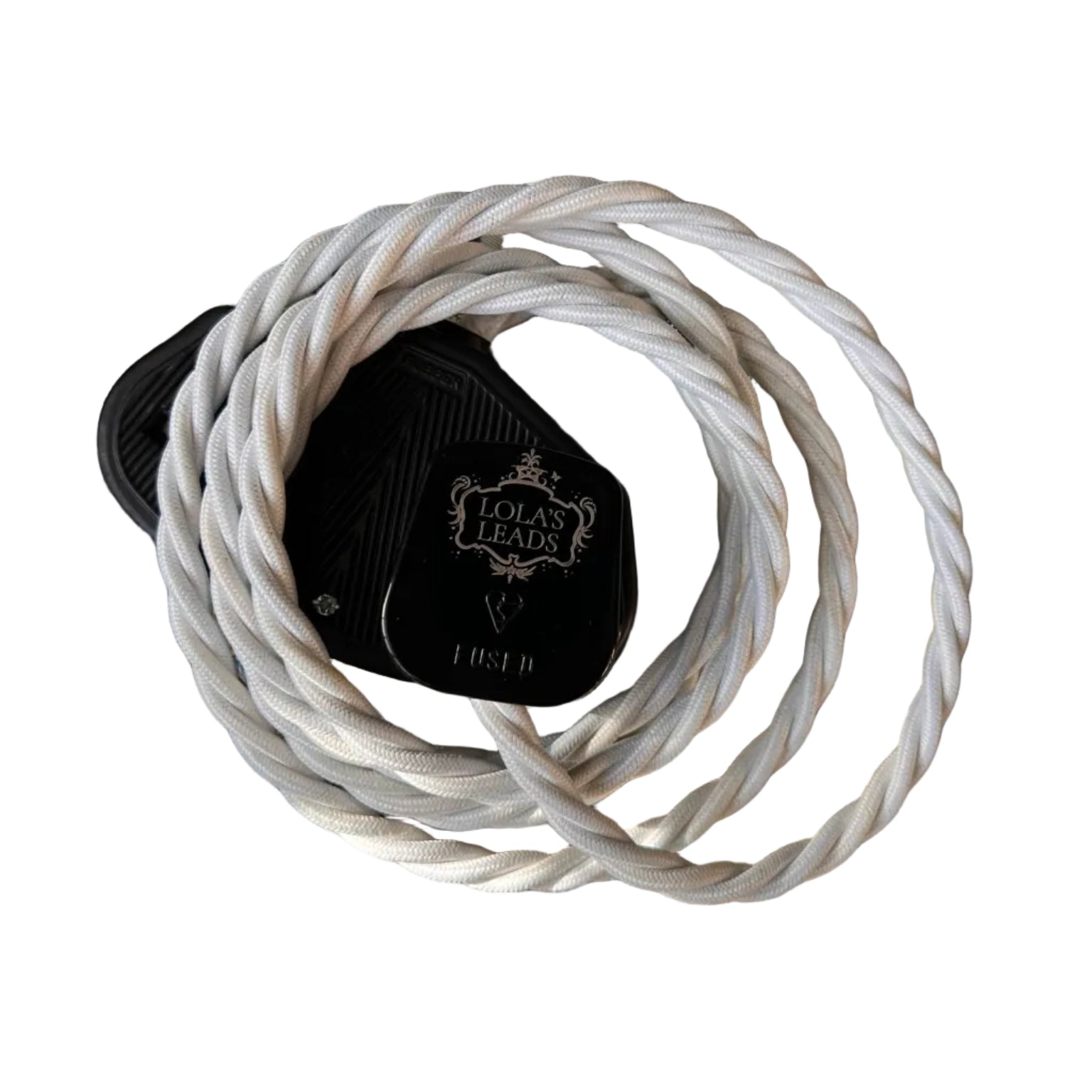 Milk - Lola's Leads Fabric Extension Cable