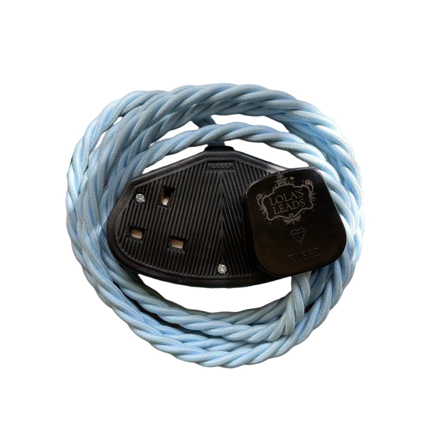 Powder Blue - Lola's Leads Fabric Extension Cable