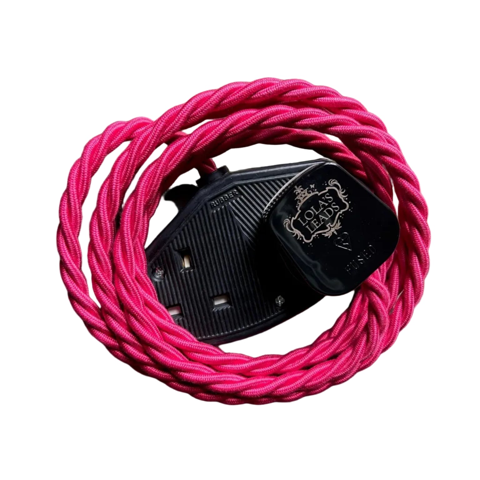 Raspberry - Lola's Leads Fabric Extension Cable