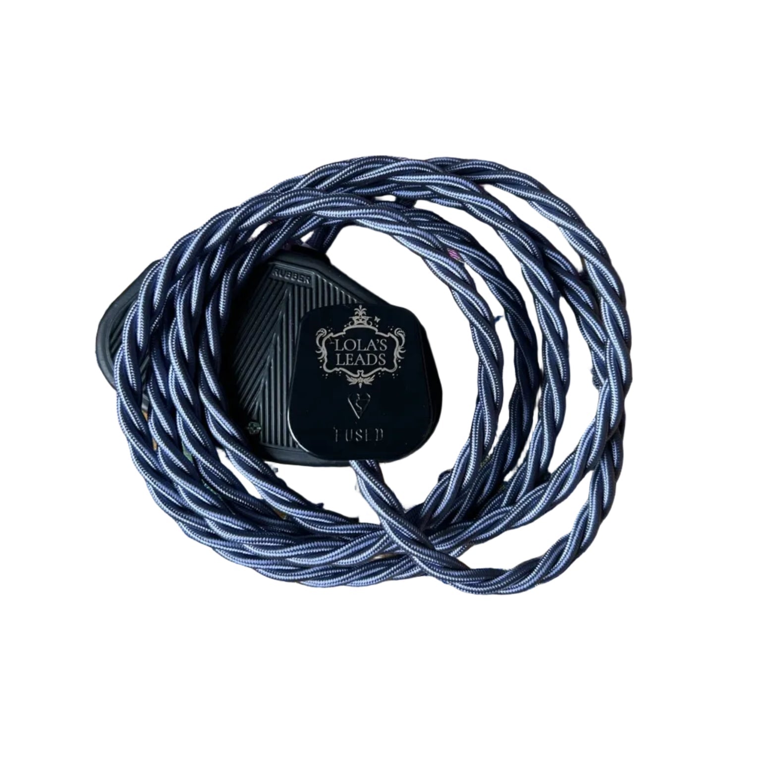 Slate - Lola's Leads Fabric Extension Cable