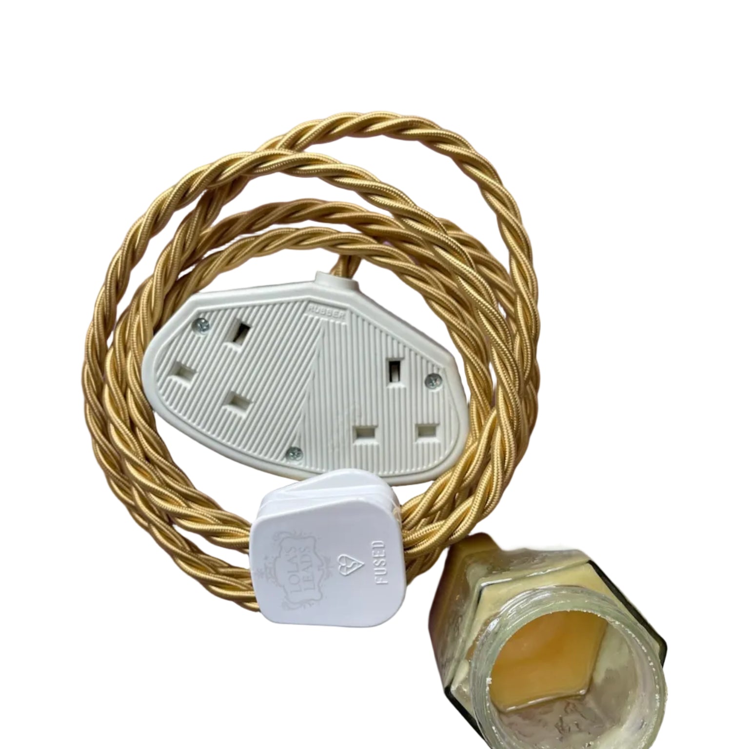 Honey - Lola's Leads Fabric Extension Cable